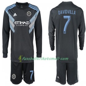 Fußballtrikots New York City DAVIDVILLA 7 Kinder 2018-2019 Langarm Auswärts-trikot kaufen